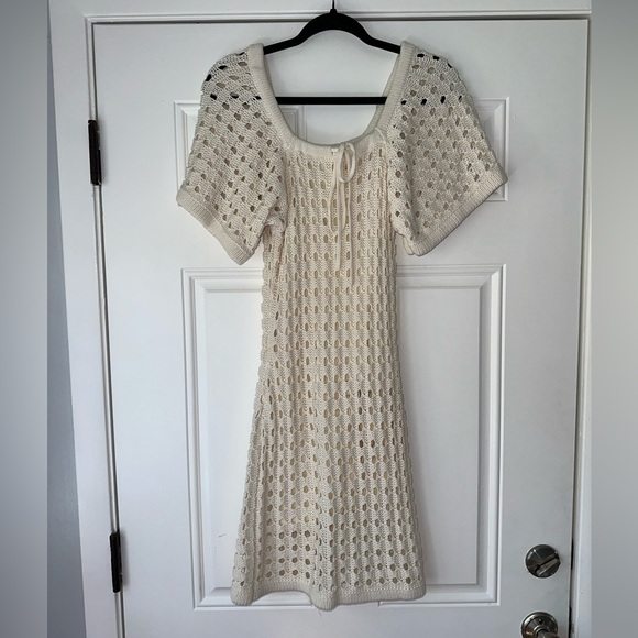 NWT‎ SABO SIZE M Dulce Knit Dress MINI CROCHET - Picture 3 of 6